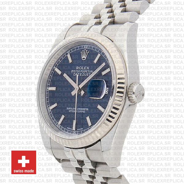 Rolex Datejust 36mm Blue Dial Jubilee Bracelet Rolex Replica Watch