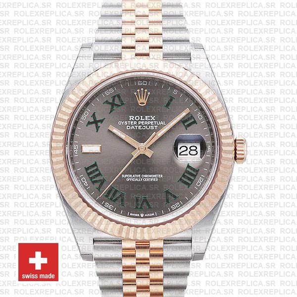 Rolex Datejust 41mm Slate Grey Dial Jubilee Two-Tone Replica