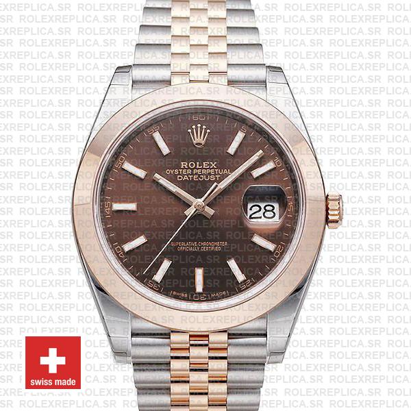 Rolex Datejust 41 Jubilee Chocolate Dial Watch | Rolex Replica