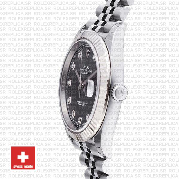 Rolex Datejust 41mm Grey Diamond Dial Jubilee