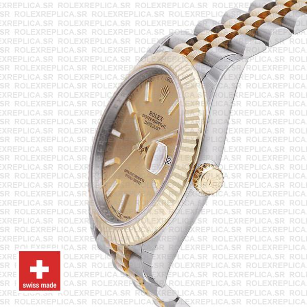 Rolex Datejust 41 Two-Tone Gold Dial Jubilee Replica Watch