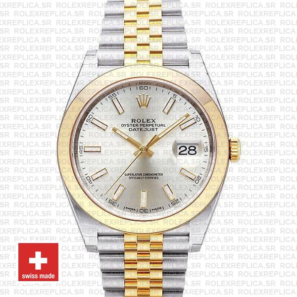 Rolex Datejust 41 Jubilee Two-Tone Silver Dial Rolex Replica