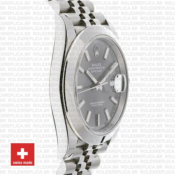 Rolex Datejust 41 Grey Dial Steel Jubilee Bracelet Replica