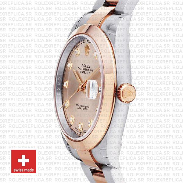 Rolex Datejust 41 Pink Diamond Dial Rose Gold Rolex Replica Watch