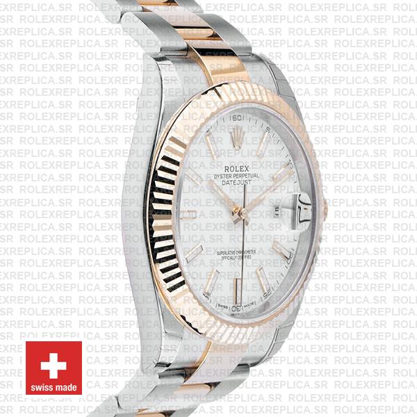Rolex Datejust White Dial Two Tone 41mm Watch | RolexReplica