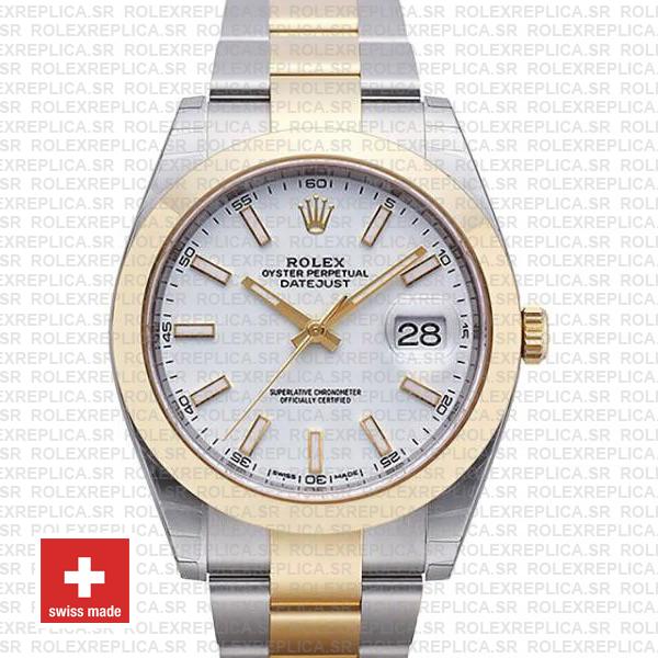 Rolex Datejust 41 Two Tone White Dial