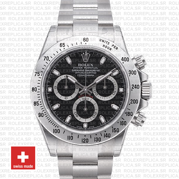 Rolex Daytona 18k White Gold Black Dial | Rolex Replica Watch