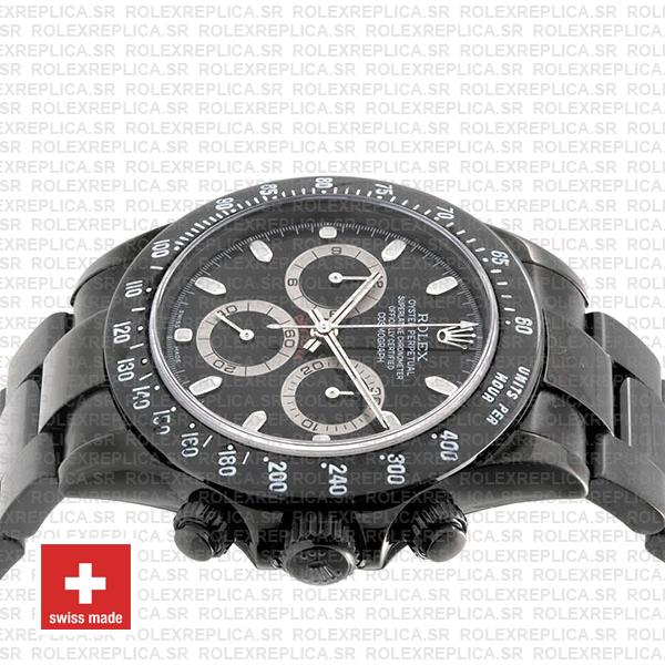 Rolex Daytona Swiss Replica 116520 Black Dlc