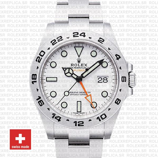 Rolex Explorer II 42mm White Dial | Rolex Replica Watch