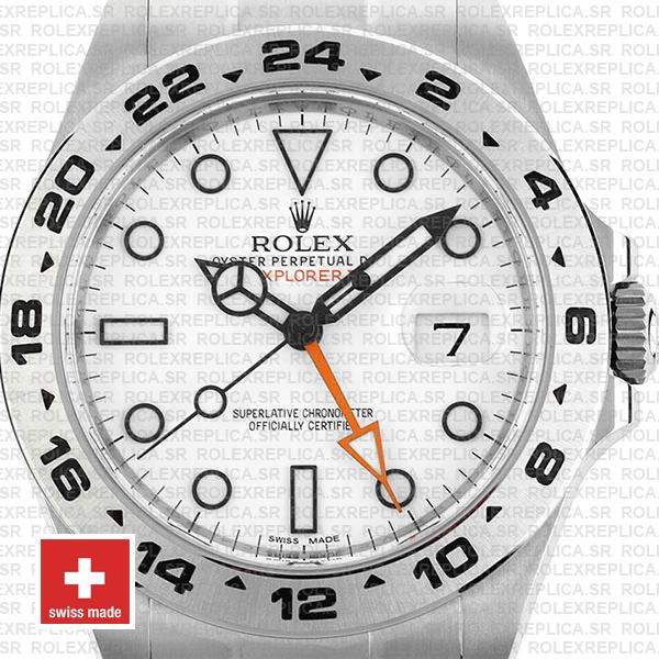 Rolex Explorer II 42mm White Dial | Rolex Replica Watch
