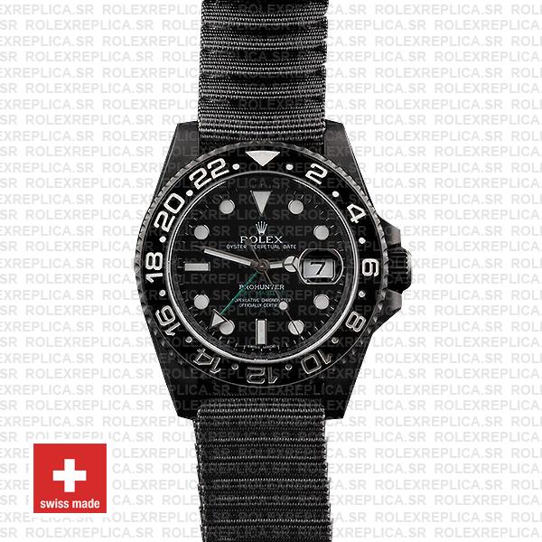 Rolex GMT-Master II Pro Hunter DLC Black Ceramic Replica