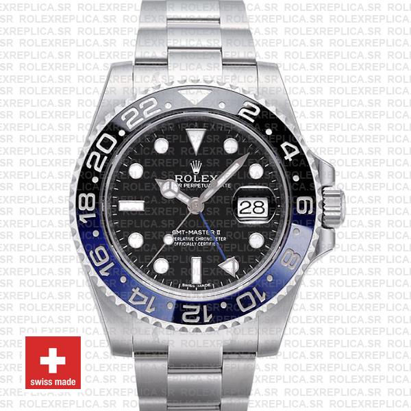 Rolex GMT-Master II Blue Black Ceramic | Swiss Replica Watch