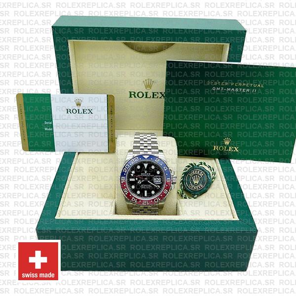 Rolex Gmt Master Ii Steel Jubilee Pepsi Bezel 40mm Rolex Replica Watch