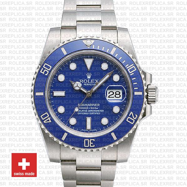 Rolex Submariner White Gold Blue Dial 40mm | Replica WatchRolex Submariner White Gold Blue Dial 40mm | Replica Watch