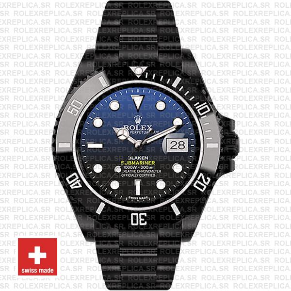 Rolex Submariner Blaken D-Blue Dial | Rolex Replica Watch