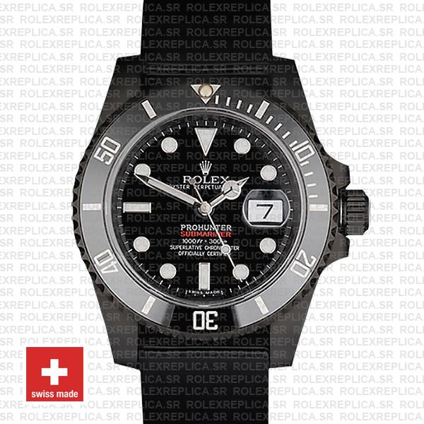 Rolex Submariner Pro Hunter NATO Date Black Ceramic