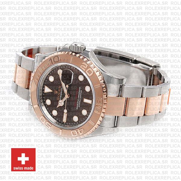 Rolex Yacht-Master Two-Tone Chocolate Dial Replica Watch