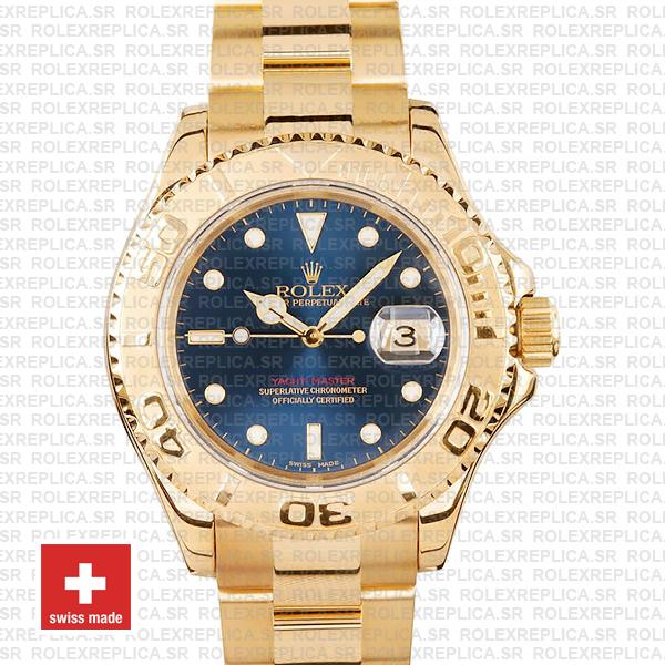 Rolex Yacht-Master Gold Blue Dial 40mm | Swiss Replica Watch