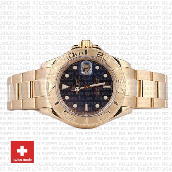 Rolex Yacht-Master Gold Blue Dial 40mm Swiss Replica Watch