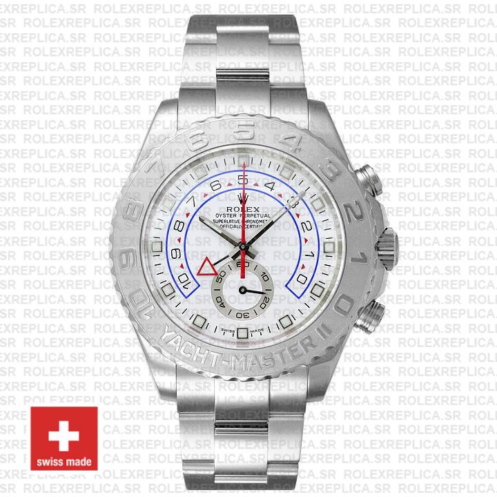 Rolex Yacht-Master II Platinum 44mm White Gold Replica Watch