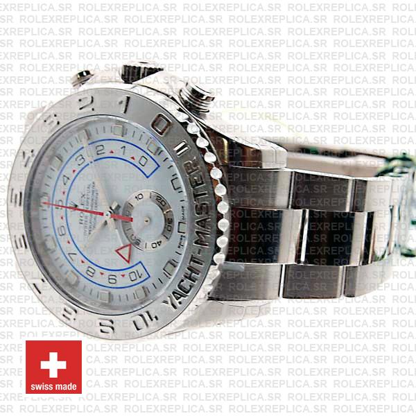 Rolex Yacht-Master II 18k White Gold Stainless Steel White Dial 44mm with Oyster Bracelet