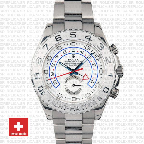 Rolex Yacht-Master II Platinum 44mm White Gold Replica Watch